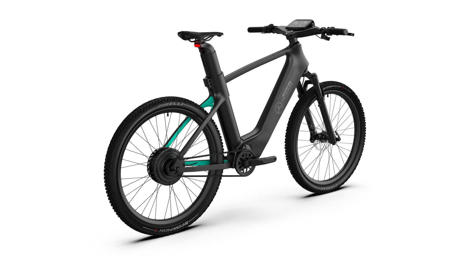 Side profile of the Mercedes-AMG F1® Rallye Edition Electric Bike