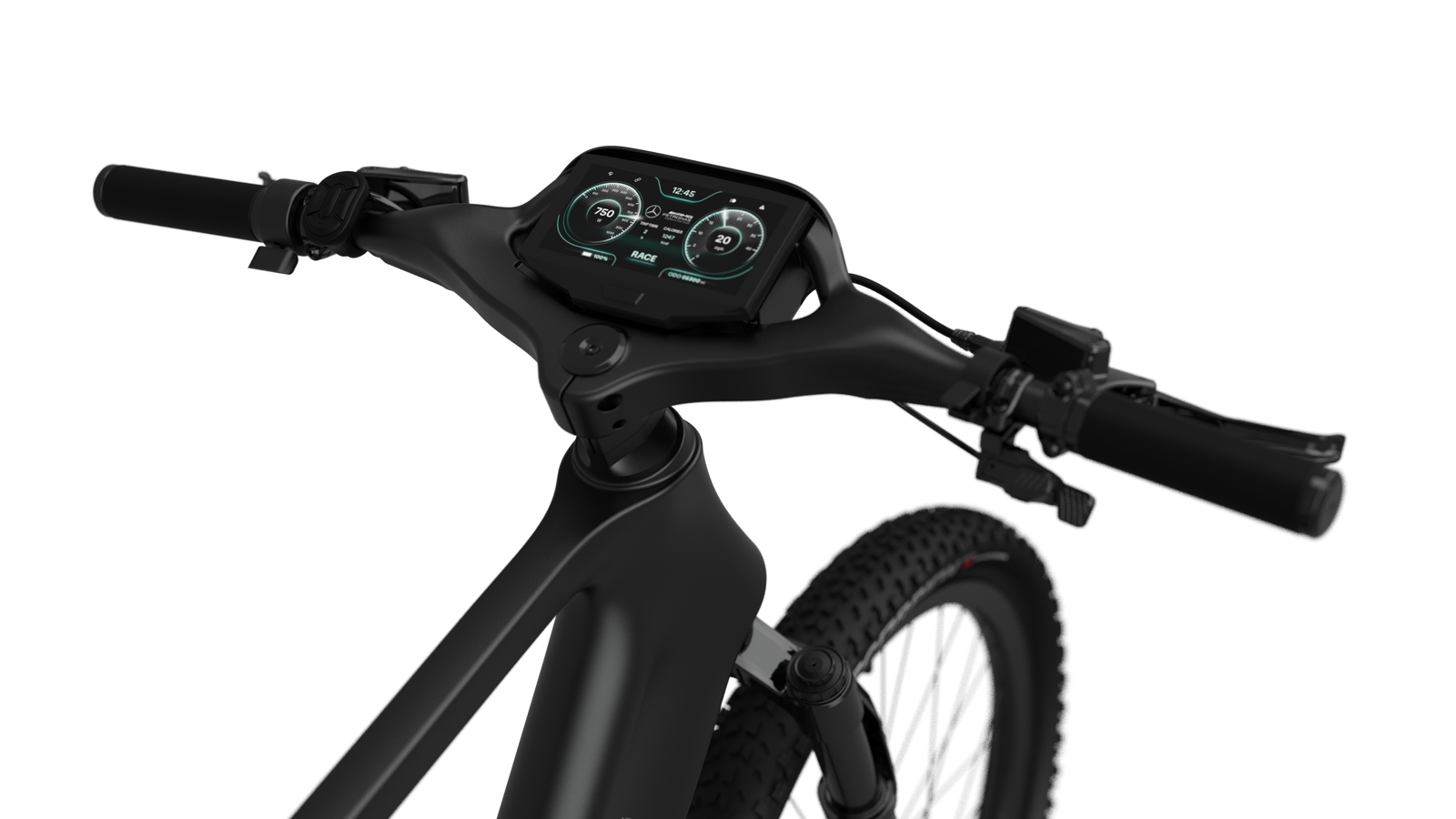 5.5" integrated display on the Mercedes-AMG F1® Rallye Edition Electric Bike