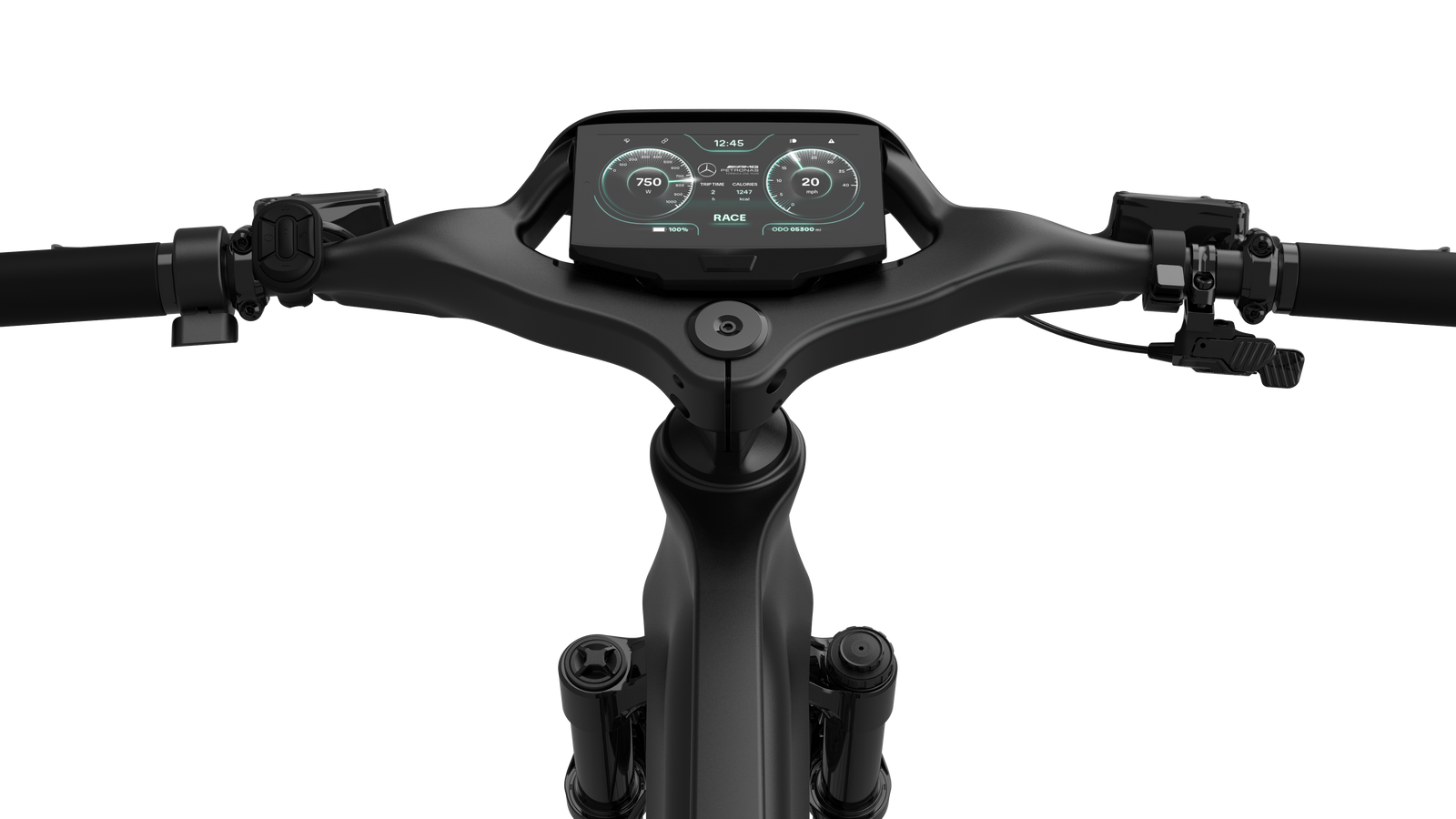 One-piece cockpit on the Mercedes-AMG F1® Rallye Edition Electric Bike